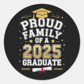 2025年誇りを持った卒卒業の家族 ラウンドシール (正面)