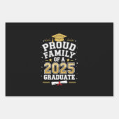 2025年誇りを持った卒卒業の家族 ラッピングペーパーシート (正面)
