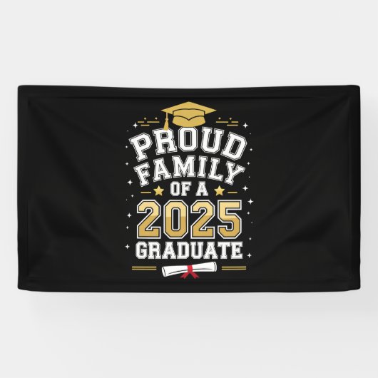 2025年誇りを持った卒卒業の家族 横断幕 (横)
