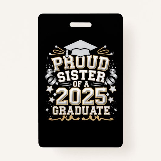 2025年誇りを持った卒業の姉妹 バッジ (正面)