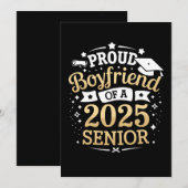 2025年誇りを持った卒業の彼氏 招待状 (正面/裏面)