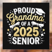 2025年誇りを持った卒業ゴールデンのおばあちゃん ウィンドウサイン (シート2)