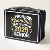 2025年誇りを持った卒業ゴールデンのおばあちゃん メタルランチボックス (正面)