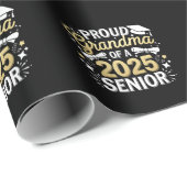 2025年誇りを持った卒業ゴールデンのおばあちゃん ラッピングペーパー (ロールコーナー)