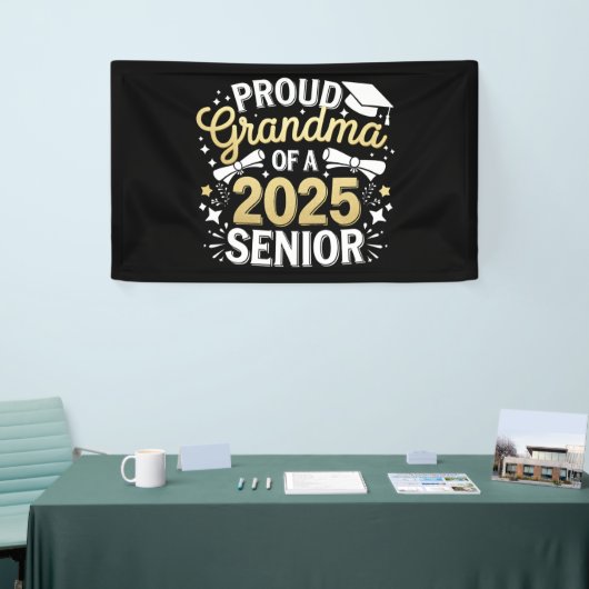 2025年誇りを持った卒業ゴールデンのおばあちゃん 横断幕 (トレードショー)