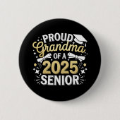 2025年誇りを持った卒業ゴールデンのおばあちゃん 缶バッジ (正面)