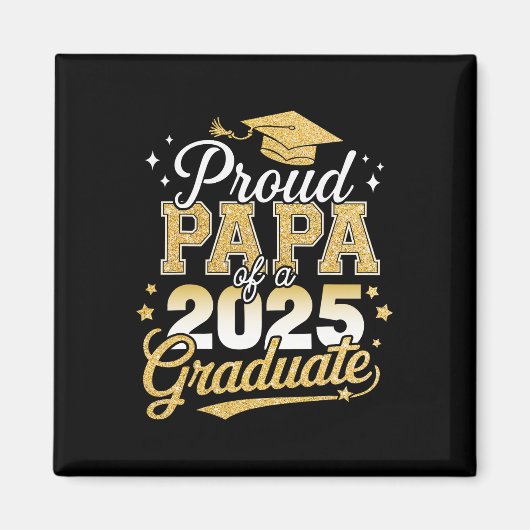 2025年誇りを持った卒業シニアのClのPapa マグネット (正面)