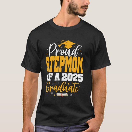 2025年誇りを持った卒業シニアGクラスのStepMom Tシャツ (正面)