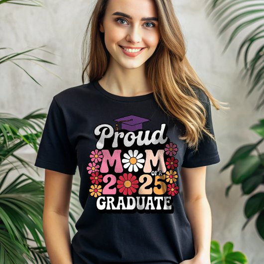 2025年誇りを持った卒業フローラBohoの母 Tシャツ