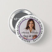 2025年誇りを持った卒業写真モダンの内容 缶バッジ (正面&裏面)