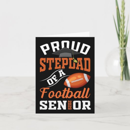 2025年誇りを持った卒業生のフットシニアクラスの義父 カード (正面)