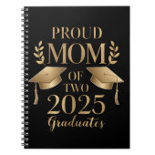 2025年誇りを持った卒業生2人の母が双子を卒業 ノートブック (正面)