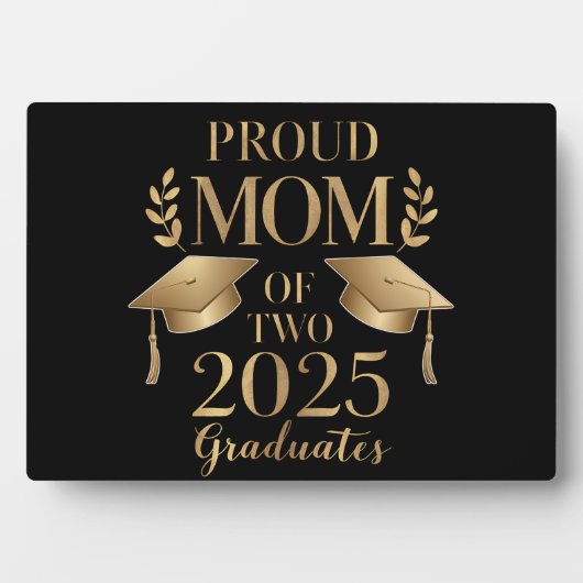 2025年誇りを持った卒業生2人の母が双子を卒業 フォトプラーク (正面)