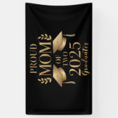 2025年誇りを持った卒業生2人の母が双子を卒業 横断幕 (縦)