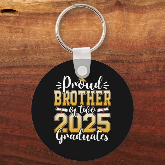 2025年誇りを持った卒業生2名の同級生 キーホルダー (正面)