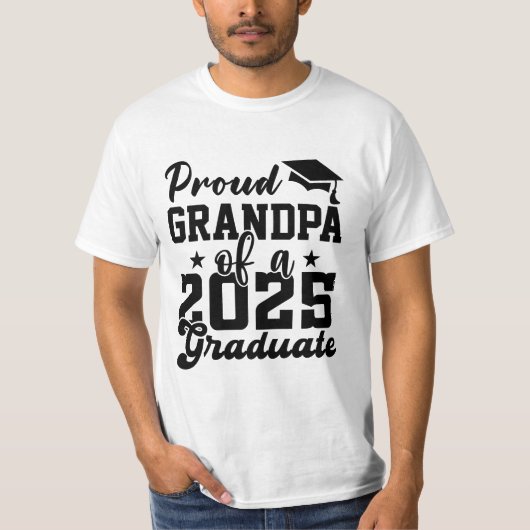 2025年誇りを持った卒業2025年グランパ Tシャツ (正面)
