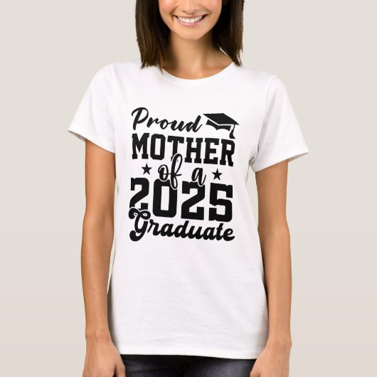 2025年誇りを持った大学院生の母 Tシャツ (正面)