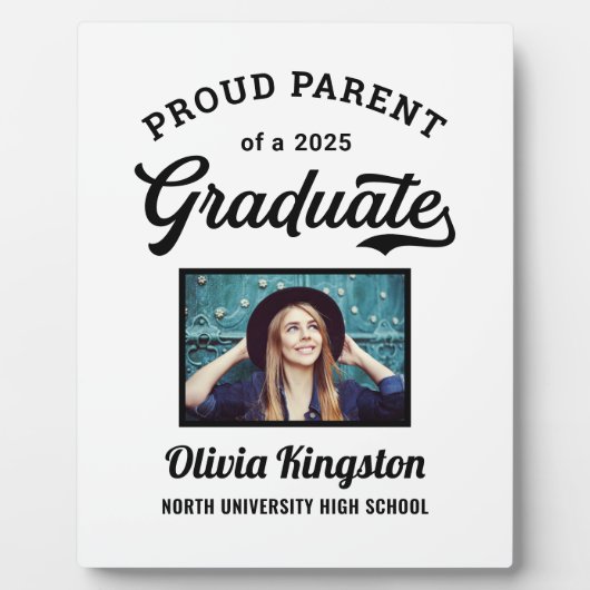 2025年誇りを持った大学院白人写真科のカスタム親 フォトプラーク (正面)