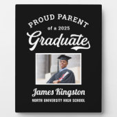 2025年誇りを持った大学院黒い写真撮カスタム影の親 フォトプラーク (正面)