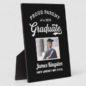 2025年誇りを持った大学院黒い写真撮カスタム影の親 フォトプラーク (側面)