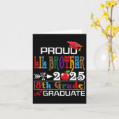 2025年誇りを持った8年生のClのLil兄弟 カード (黄色い花)