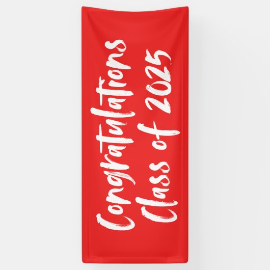 2025年赤卒業おめでとうございます 横断幕 (縦)