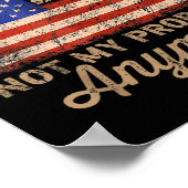 2025年退職したは私の問題ではなくなったReの米国国旗 ポスター (角)