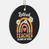 2025年退職した先生先生退職 セラミックオーナメント (右)