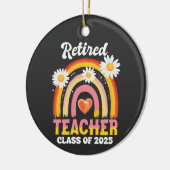 2025年退職した先生先生退職 セラミックオーナメント (左)