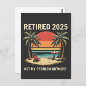 2025年退職は私の問題ではない ポストカード (正面/裏面)