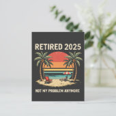 2025年退職は私の問題ではない ポストカード (スタンド正面)