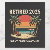 2025年退職は私の問題ではない ワインラベル (シングルラベル)