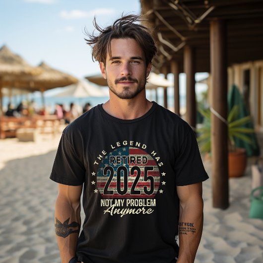 2025年退職 おじさん お疲れ様 アメリカ国旗 Tシャツ