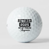 2025年退職 おめでとう 仕事やめたからもう知らない ゴルフボール (正面)