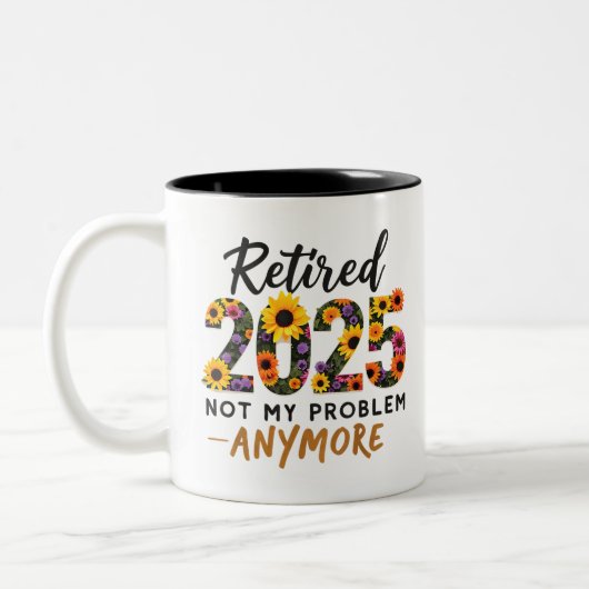 2025年退職 お世話はこれから先の人へ 退職祝い ツートーンマグカップ (左)