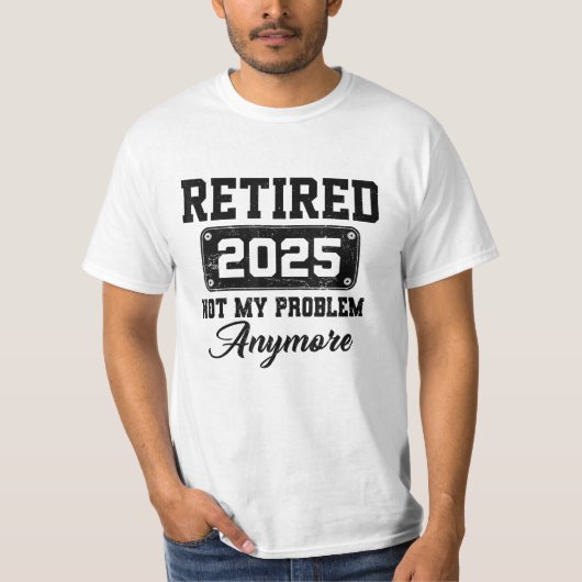 2025年退職 お前の問題じゃない 退職祝い Tシャツ (正面)