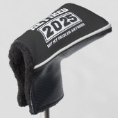 2025年退職 お手上げ終了 ゴルフヘッドカバー (3/4 正面)