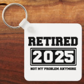 2025年退職 お手上げ キーホルダー (正面)