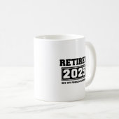 2025年退職 お手上げ コーヒーマグカップ (正面右)