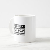 2025年退職 お手上げ コーヒーマグカップ (正面左)