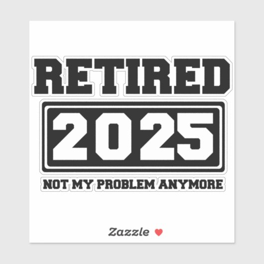 2025年退職 お手上げ シール (シート)
