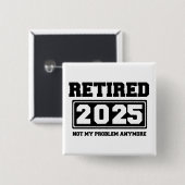 2025年退職 お手上げ 缶バッジ (正面&裏面)