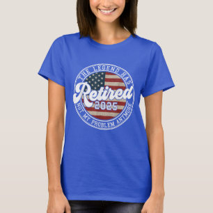 2025年退職 アメリカ国旗 レトロデザイン メンズ レディース Tシャツ