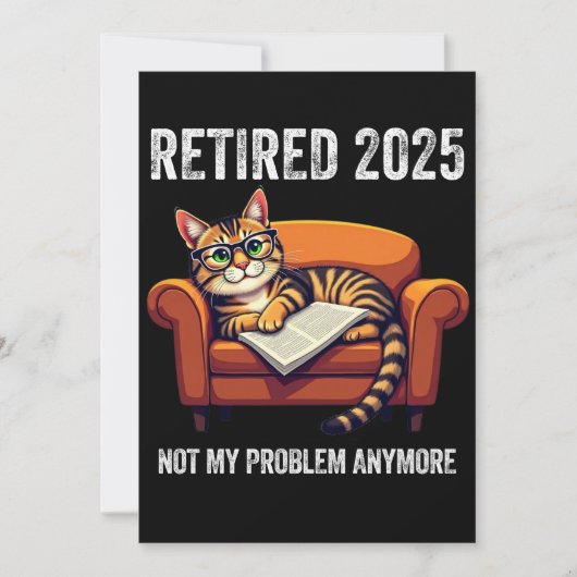 2025年退職 仕事はもう私のものじゃない 招待状 (正面)