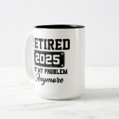 2025年退職 問題外です 退職祝い ツートーンマグカップ (正面左)