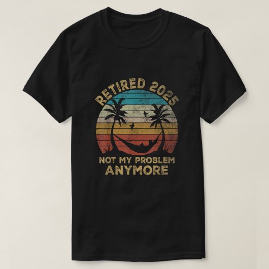 2025年退職 問題外 退職祝い Tシャツ (デザイン正面)