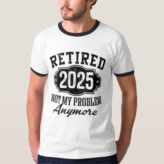 2025年退職 問題外 退職祝い Tシャツ (正面)
