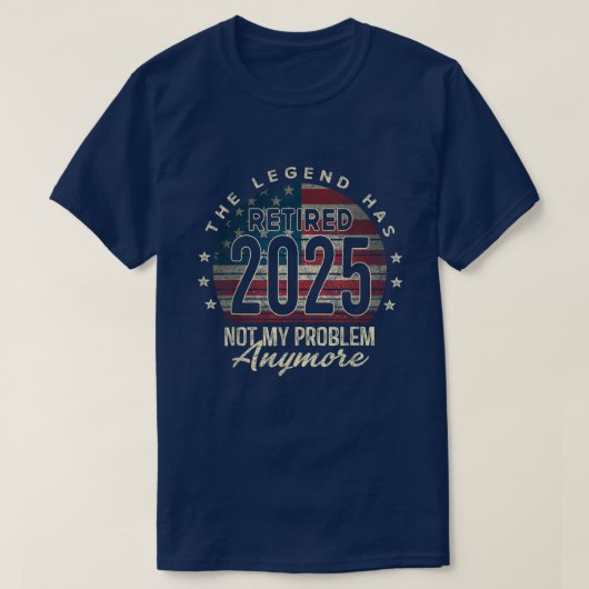 2025年退職 退職したのでもう関係ない Tシャツ (デザイン正面)