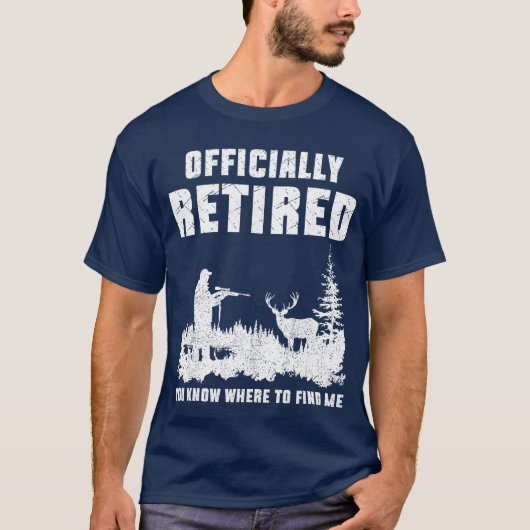 2025年退職 鹿狩り 退職ギフト Tシャツ (正面)