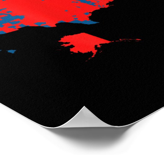 2025年選挙結果の正確な地図 ポスター (角)